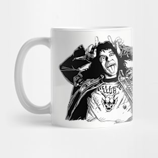 pointy guy b/w Mug